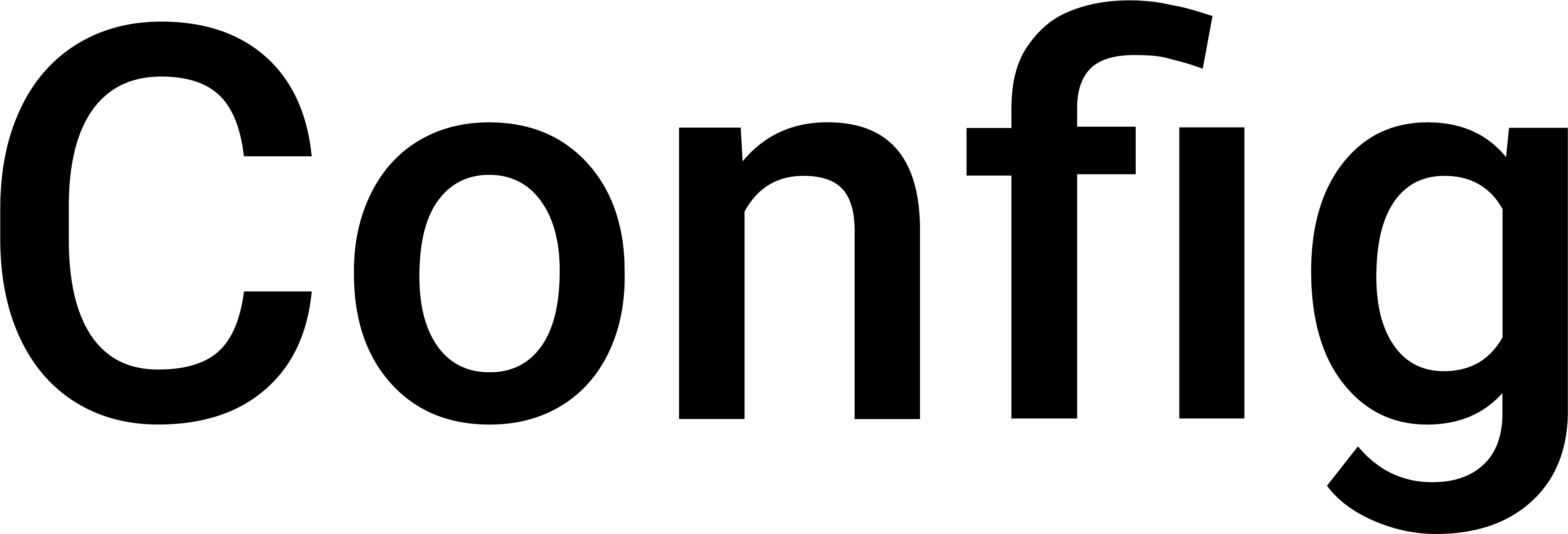 Config wordmark, black version